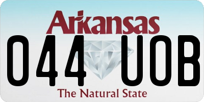 AR license plate 044UOB