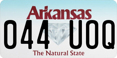 AR license plate 044UOQ