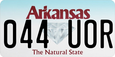 AR license plate 044UOR