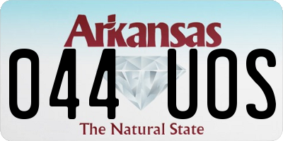 AR license plate 044UOS