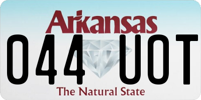 AR license plate 044UOT
