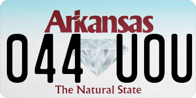 AR license plate 044UOU