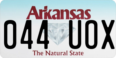 AR license plate 044UOX