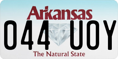 AR license plate 044UOY