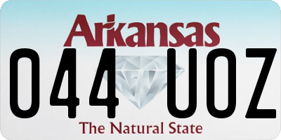 AR license plate 044UOZ