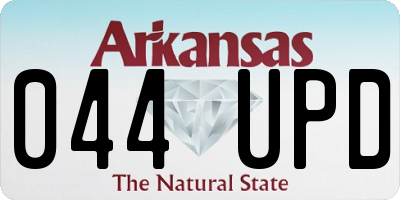AR license plate 044UPD