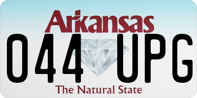 AR license plate 044UPG