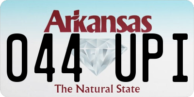 AR license plate 044UPI