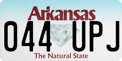 AR license plate 044UPJ