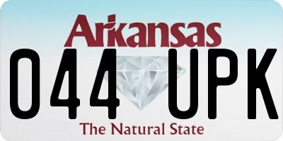 AR license plate 044UPK