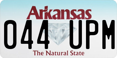 AR license plate 044UPM