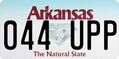 AR license plate 044UPP