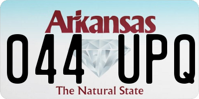 AR license plate 044UPQ