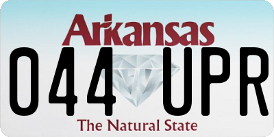 AR license plate 044UPR