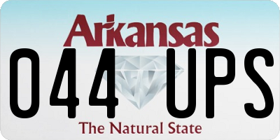 AR license plate 044UPS