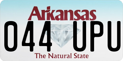 AR license plate 044UPU