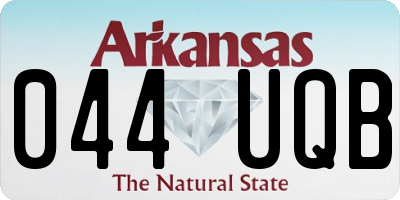 AR license plate 044UQB