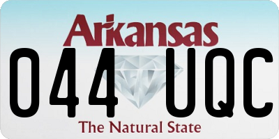 AR license plate 044UQC