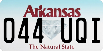 AR license plate 044UQI