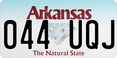 AR license plate 044UQJ