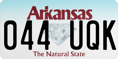 AR license plate 044UQK