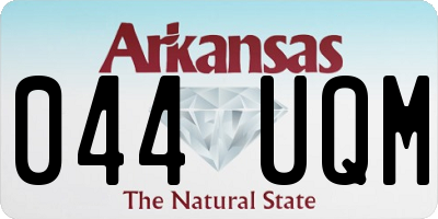 AR license plate 044UQM