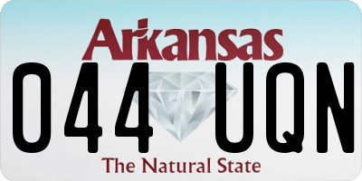 AR license plate 044UQN