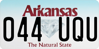 AR license plate 044UQU