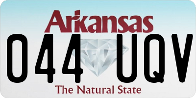 AR license plate 044UQV