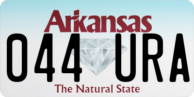 AR license plate 044URA