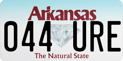 AR license plate 044URE