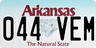 AR license plate 044VEM