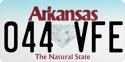 AR license plate 044VFE