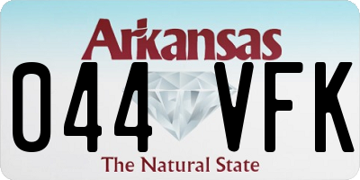 AR license plate 044VFK