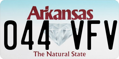 AR license plate 044VFV