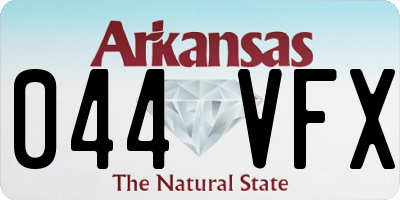 AR license plate 044VFX