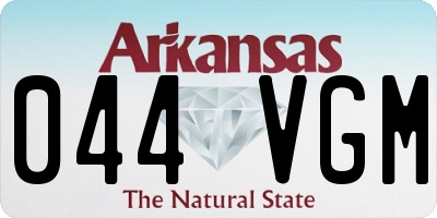 AR license plate 044VGM