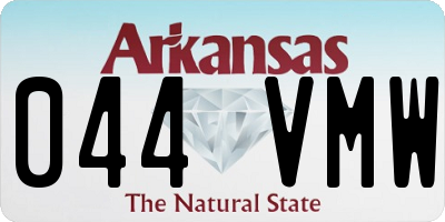 AR license plate 044VMW