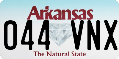 AR license plate 044VNX