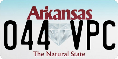 AR license plate 044VPC