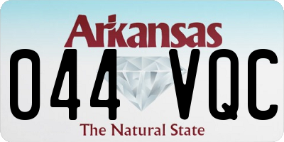 AR license plate 044VQC