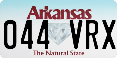 AR license plate 044VRX