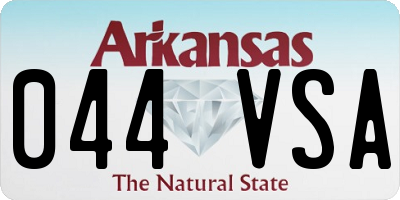 AR license plate 044VSA