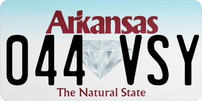 AR license plate 044VSY