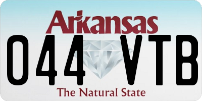 AR license plate 044VTB