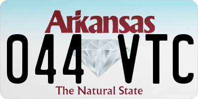 AR license plate 044VTC