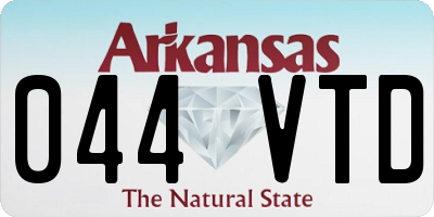 AR license plate 044VTD