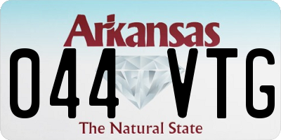 AR license plate 044VTG