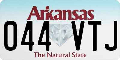 AR license plate 044VTJ