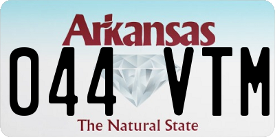 AR license plate 044VTM